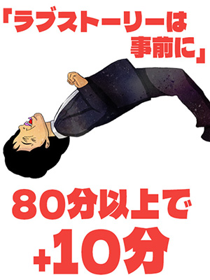 ラブストーリーは事前に